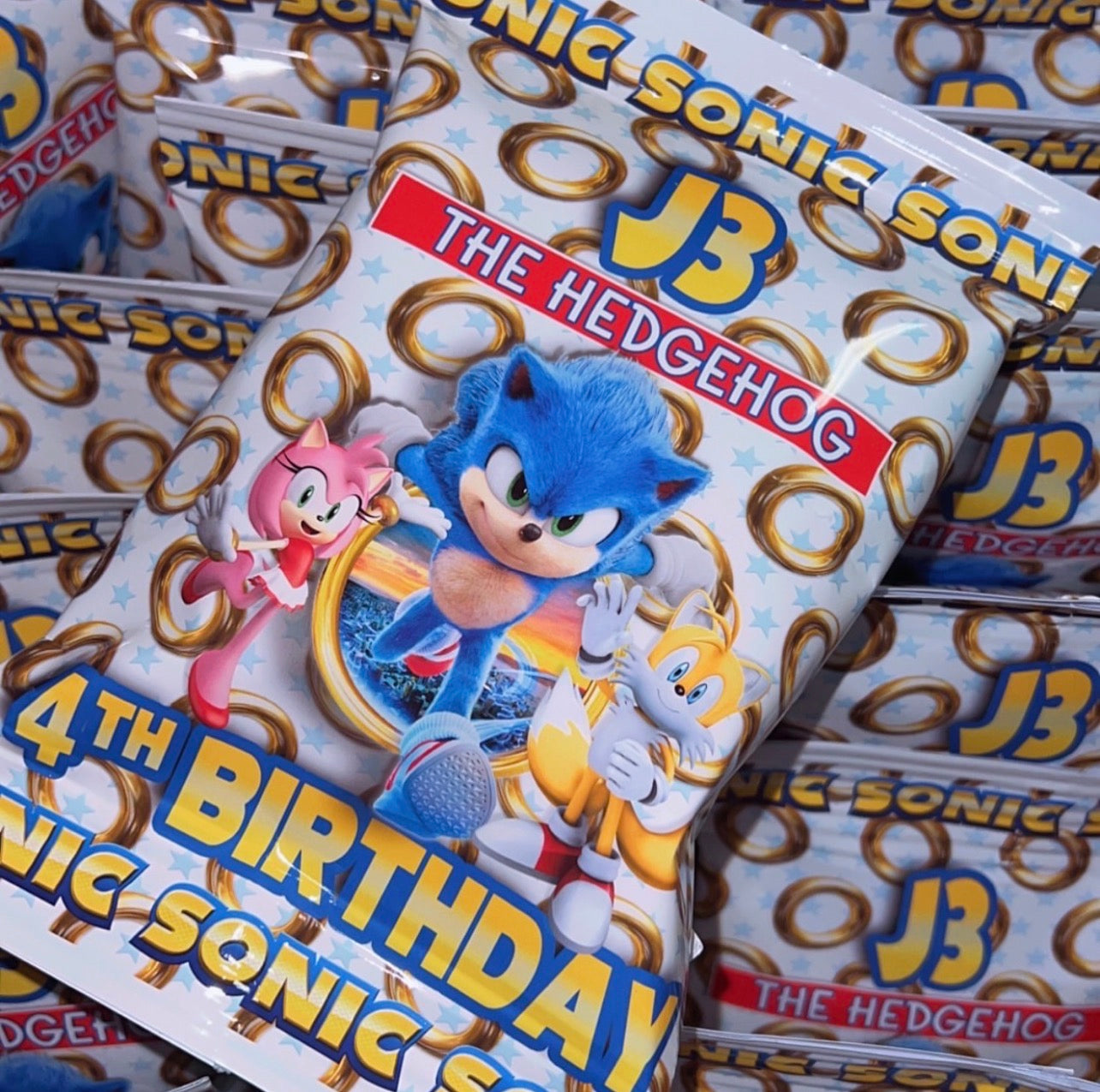 Custom Sonic Chip Bags