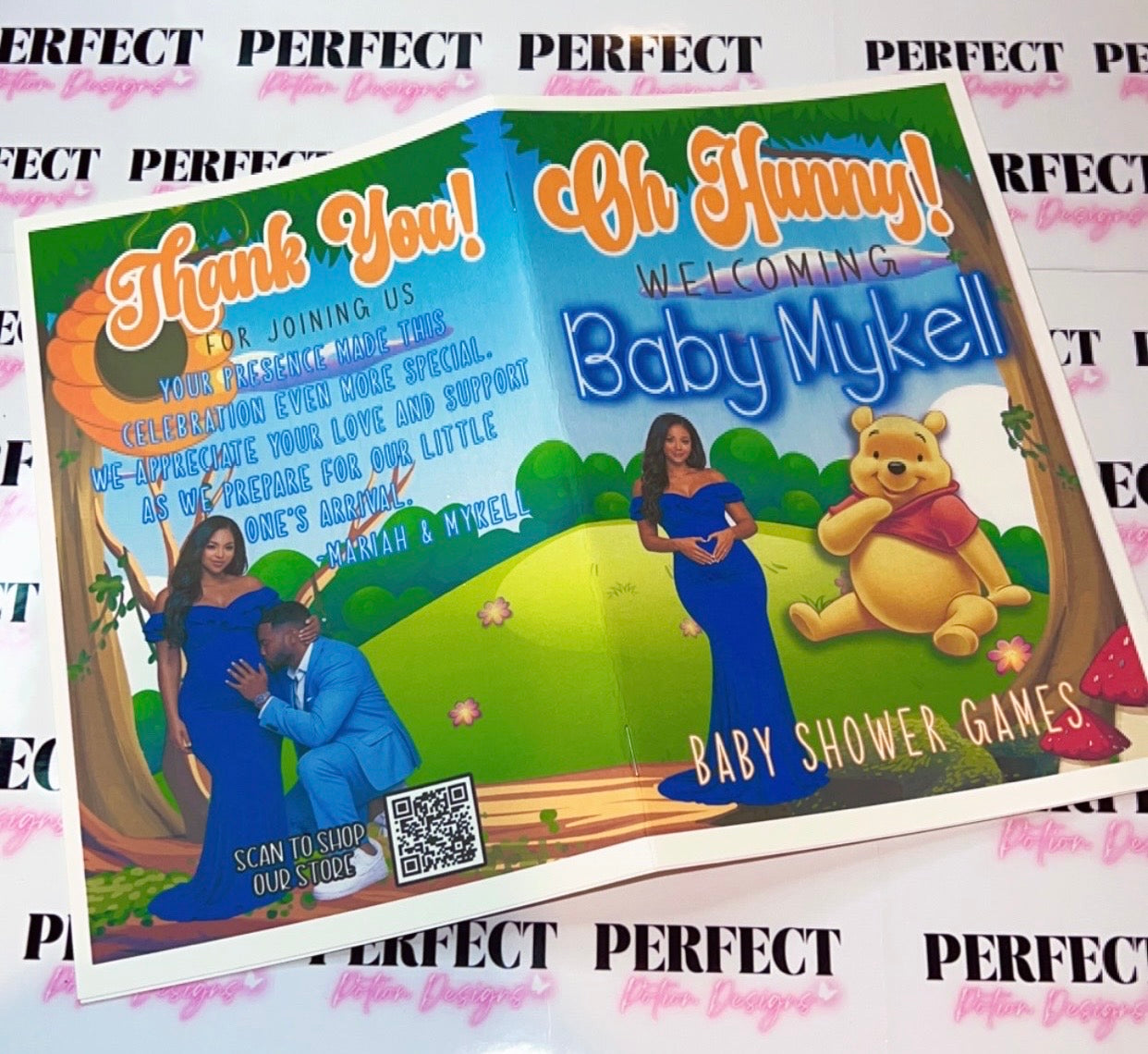 Custom Babyshower Games Booklet