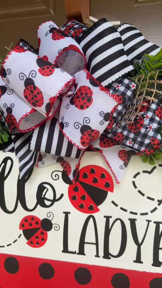 Hello Ladybug – Door Hanger